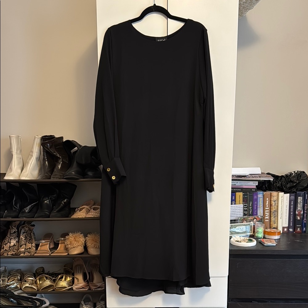 Sophisticated Black Long Sleeve Dress